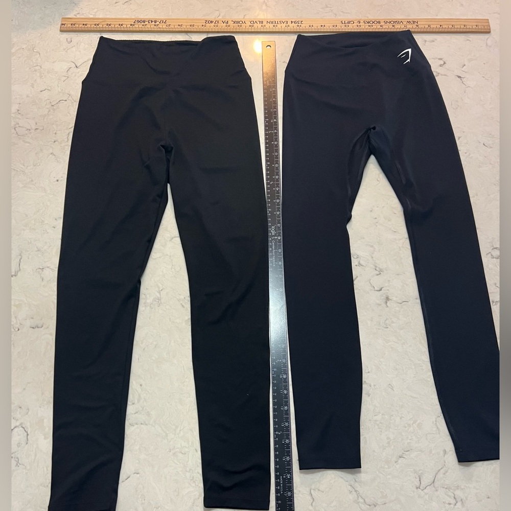 2 x Black High-Waisted Leggings